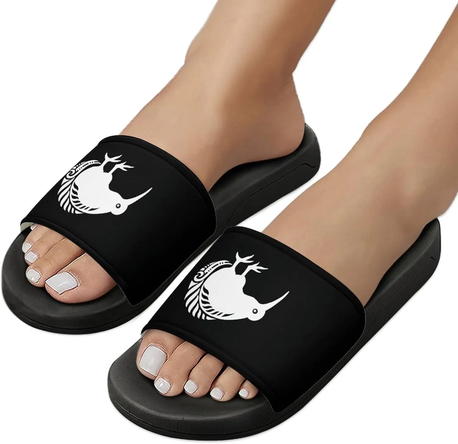 New Zealand Kiwi Fern House Slippers for Women Men Shower Slides Bathroom Sandals