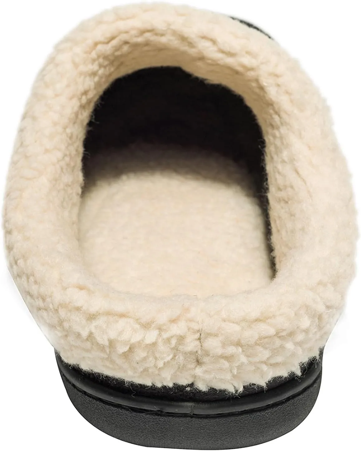 NewDenBer Men's Warm Memory Foam Slippers Suede Plush Fleece Lined Slip on Indoor Outdoor Clog House Shoes