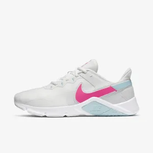 Nike Legend Essential 2 Women's Workout Shoes (CQ9545-103, Summit White/Glacier Ice/White/Pink Blast) Size 10