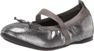 Nina Girl's Esther-t Ballet Flat, Pewter Shimmer, 9 Medium US Toddler