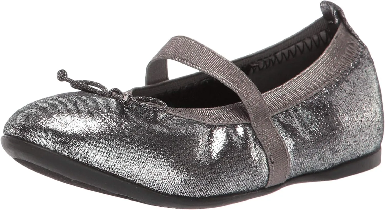 Nina Girl's Esther-t Ballet Flat, Pewter Shimmer, 9 Medium US Toddler