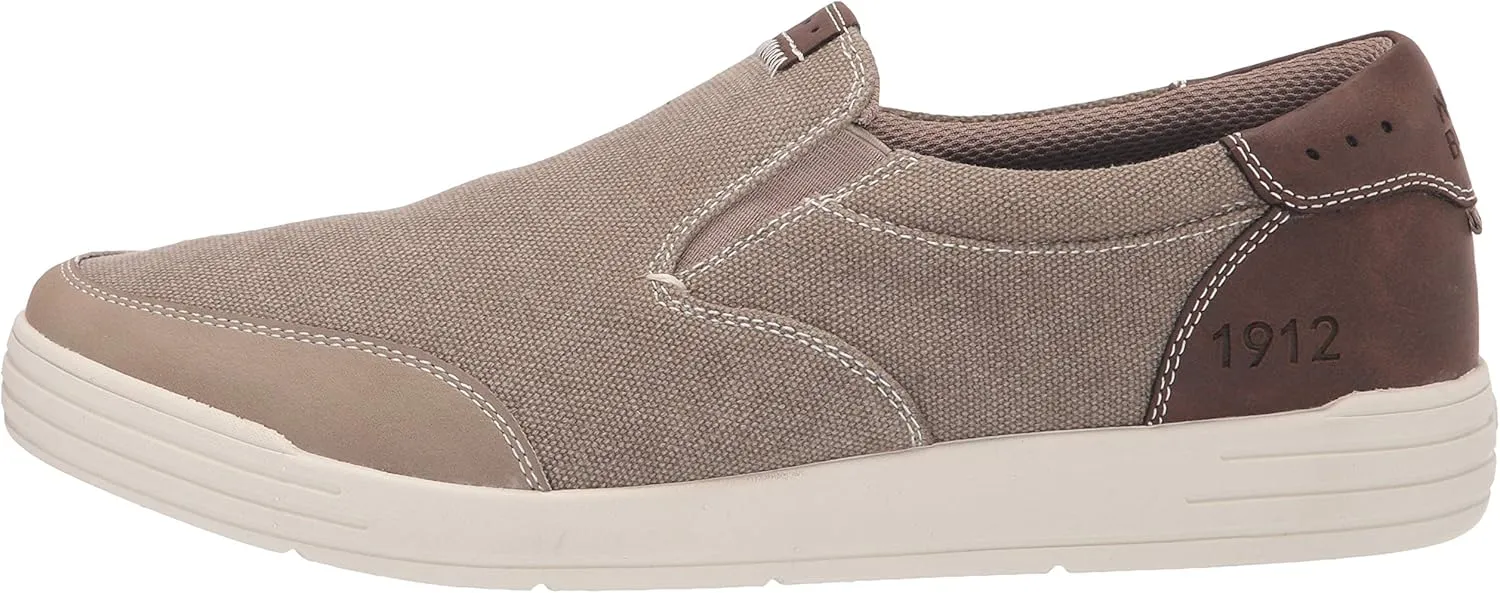 Nunn Bush Men's Kore City Walk Canvas Moc Toe Slip-on Sneaker
