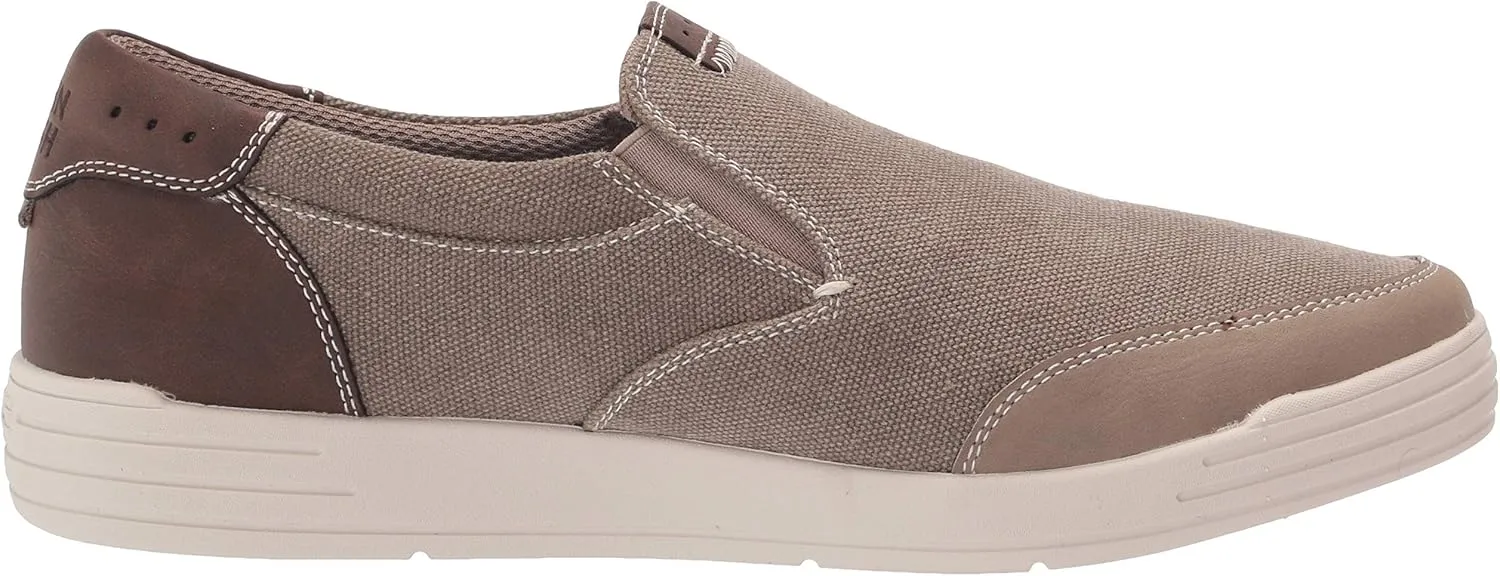 Nunn Bush Men's Kore City Walk Canvas Moc Toe Slip-on Sneaker