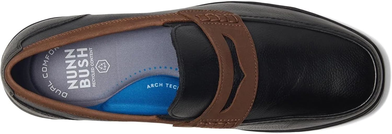 Nunn Bush Men's Luca Moccasin Toe Penny Loafer Lightweight Comfortable Slip-on