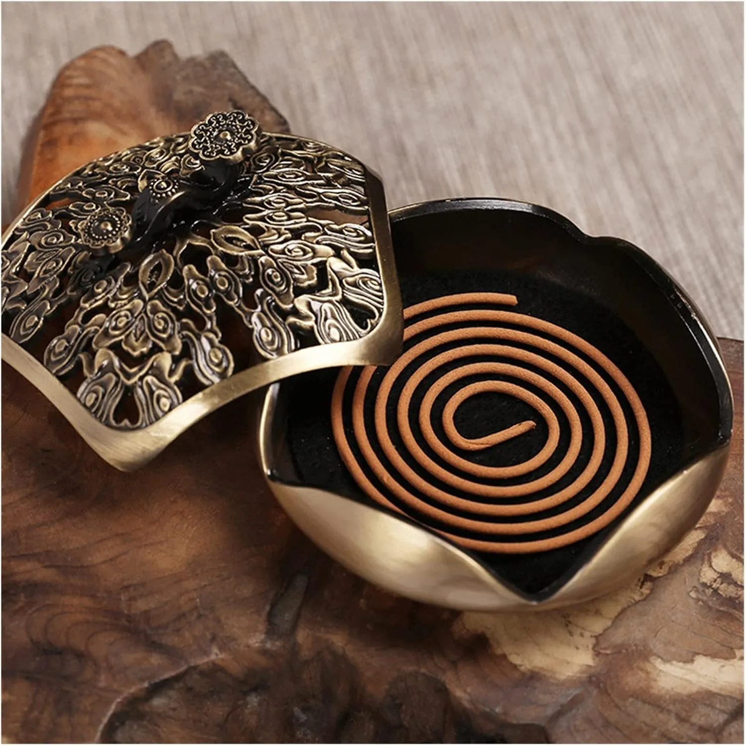 Ornaments Tea Set Inc Se Burner Household Indoor Inc Se Sandal Burner for Buddha Tea Ceremony Ornam/a (B