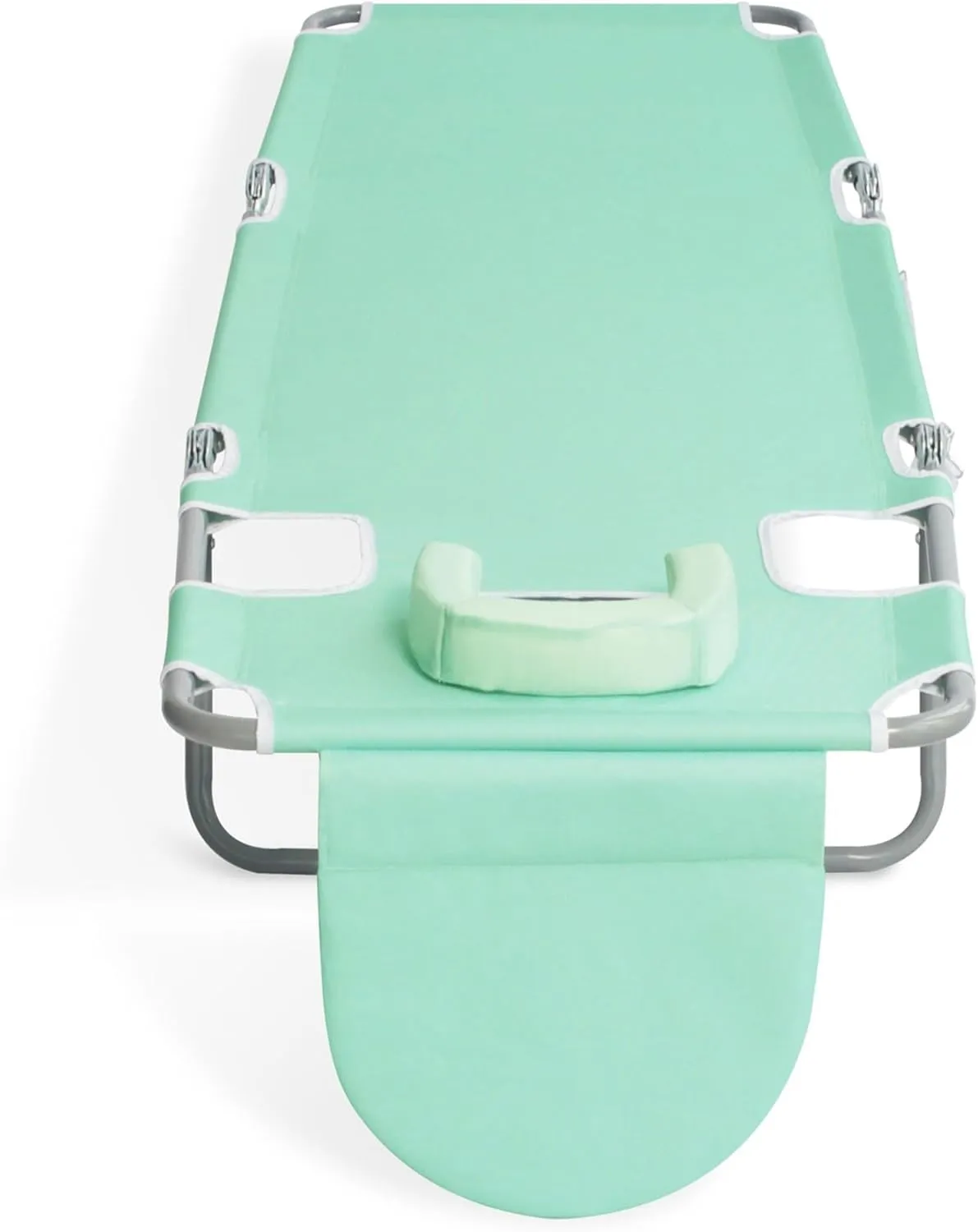 Ostrich Chaise Lounge Outdoor Portable Folding 4-Position Recliner Chair for Beach, Patio, Camp, & Pool with Carrying Strap, Teal (4 Pack)