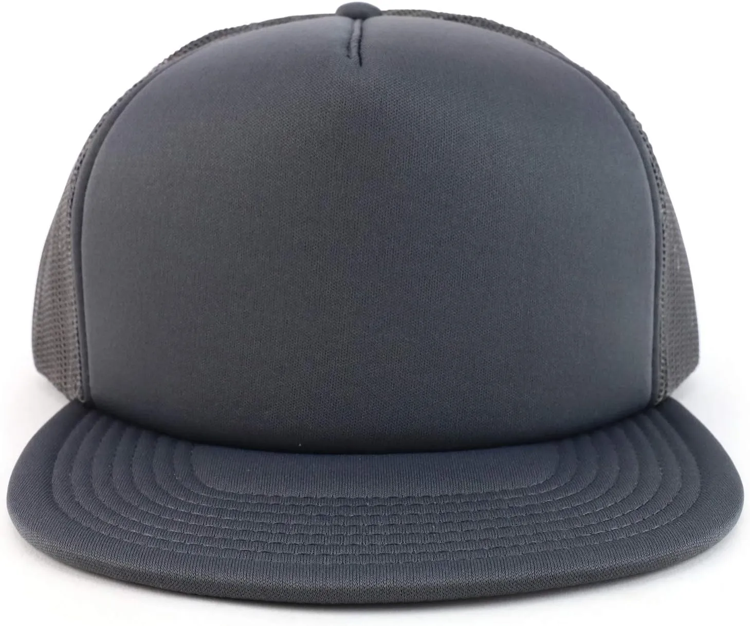 Oversized XXL 5 Panel Flat Bill Foam Trucker Mesh Back Baseball Cap