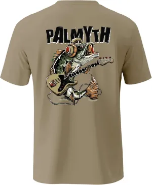 Palmyth Mens Fishing Shirts Short Sleeve UPF 50  T-Shirt UV Sun Protection SPF Tee Quick Dry