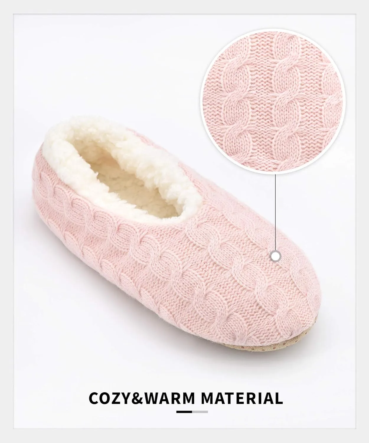 Panda Bros Slipper Socks For Women With Grippers, Fuzzy Womens Slipper Socks With Non Slip Bottoms, Cozy Warm House Slippers