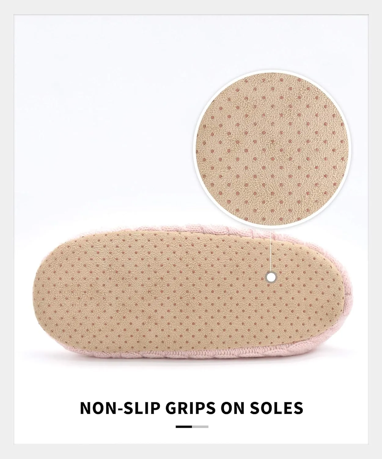 Panda Bros Slipper Socks For Women With Grippers, Fuzzy Womens Slipper Socks With Non Slip Bottoms, Cozy Warm House Slippers