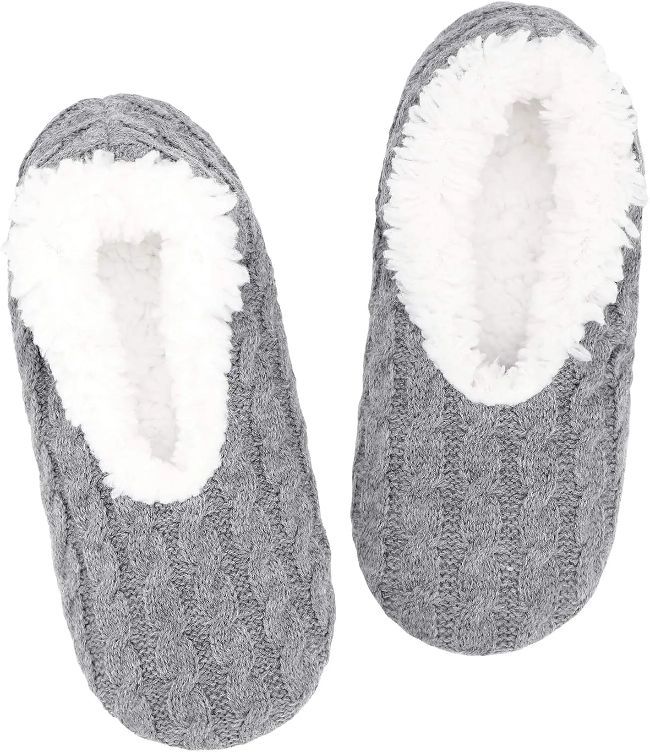 Panda Bros Slipper Socks For Women With Grippers, Fuzzy Womens Slipper Socks With Non Slip Bottoms, Cozy Warm House Slippers