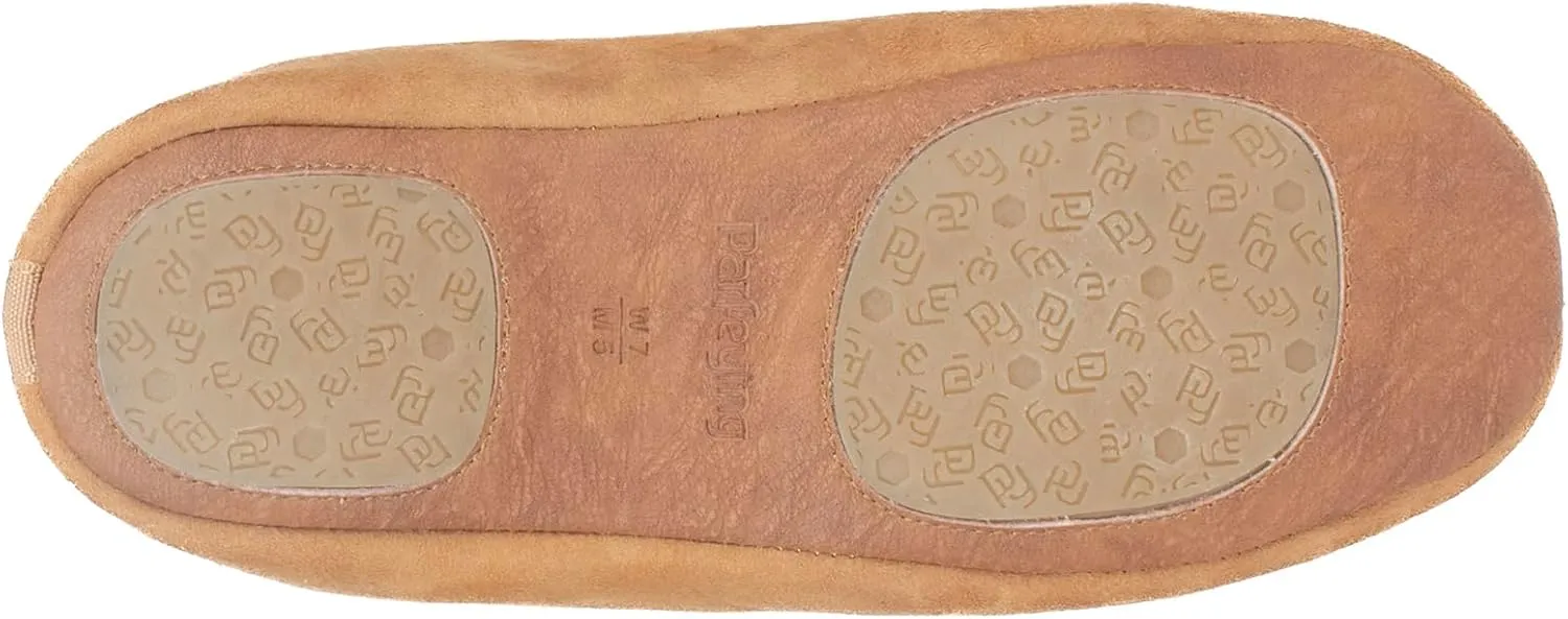 Parfeying Unisex Sheepskin House Slippers Shearling Soft Sole Slippers for Women and Men