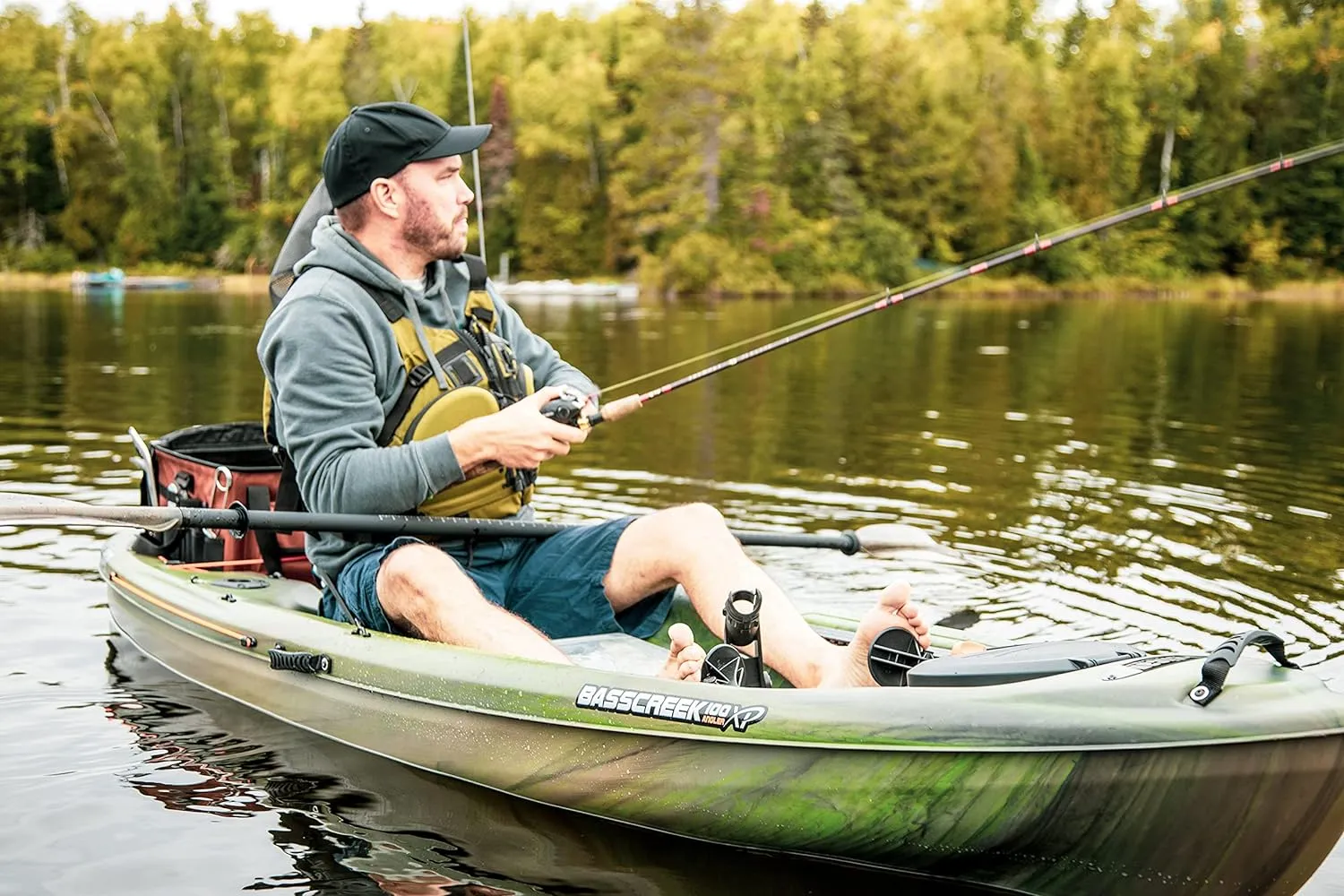 Pelican Sit-on-top Fishing Kayak Kayak 10 Feet Lightweight one Person Kayak Perfect for Fishing