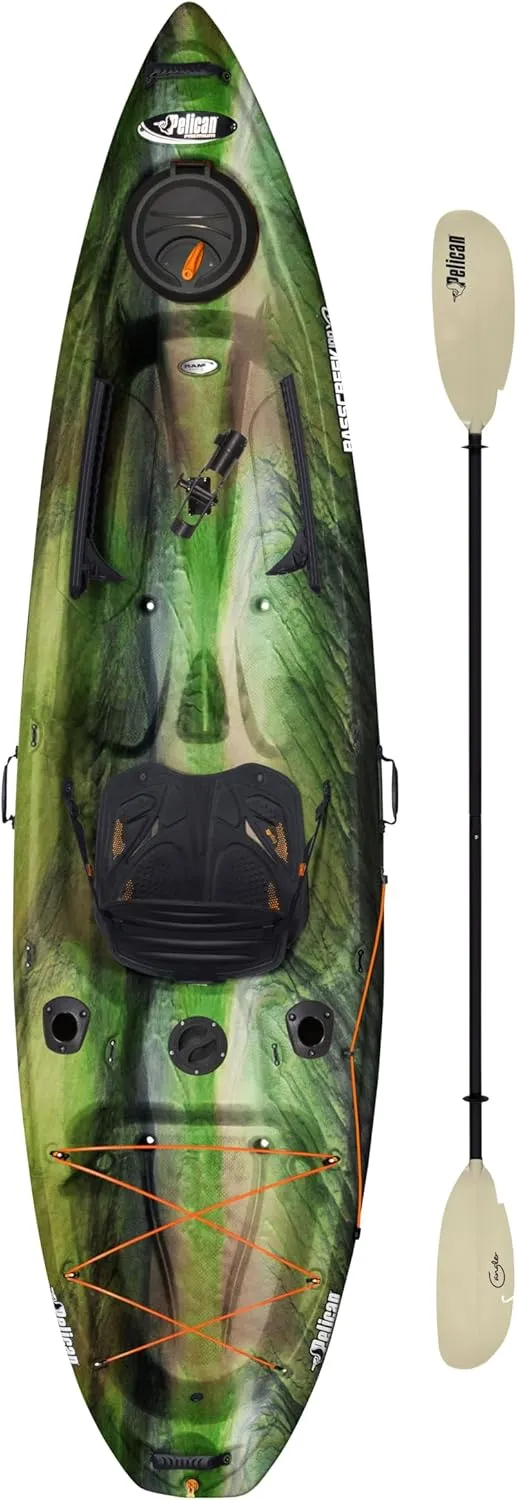 Pelican Sit-on-top Fishing Kayak Kayak 10 Feet Lightweight one Person Kayak Perfect for Fishing