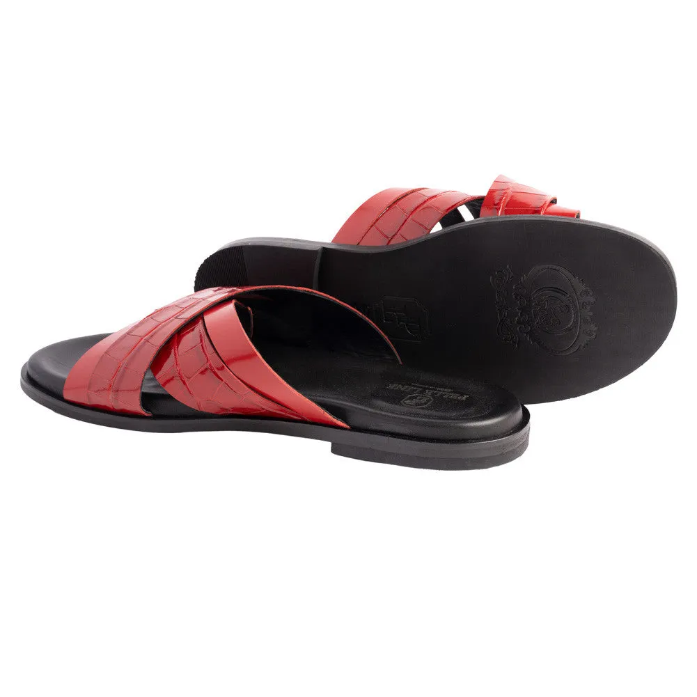 Pelle Line -Aruba Open toe sandal - Red