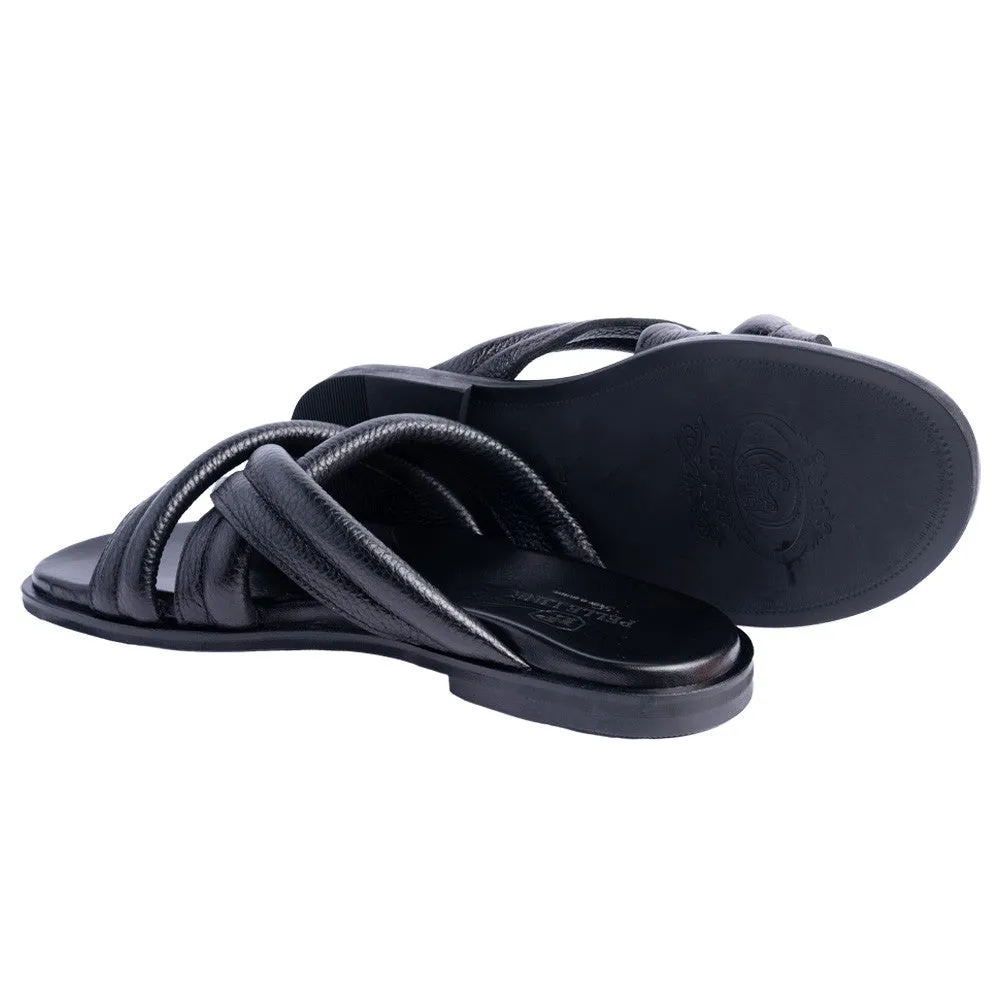 Pelle Line -Balaer Open toe sandal - Black