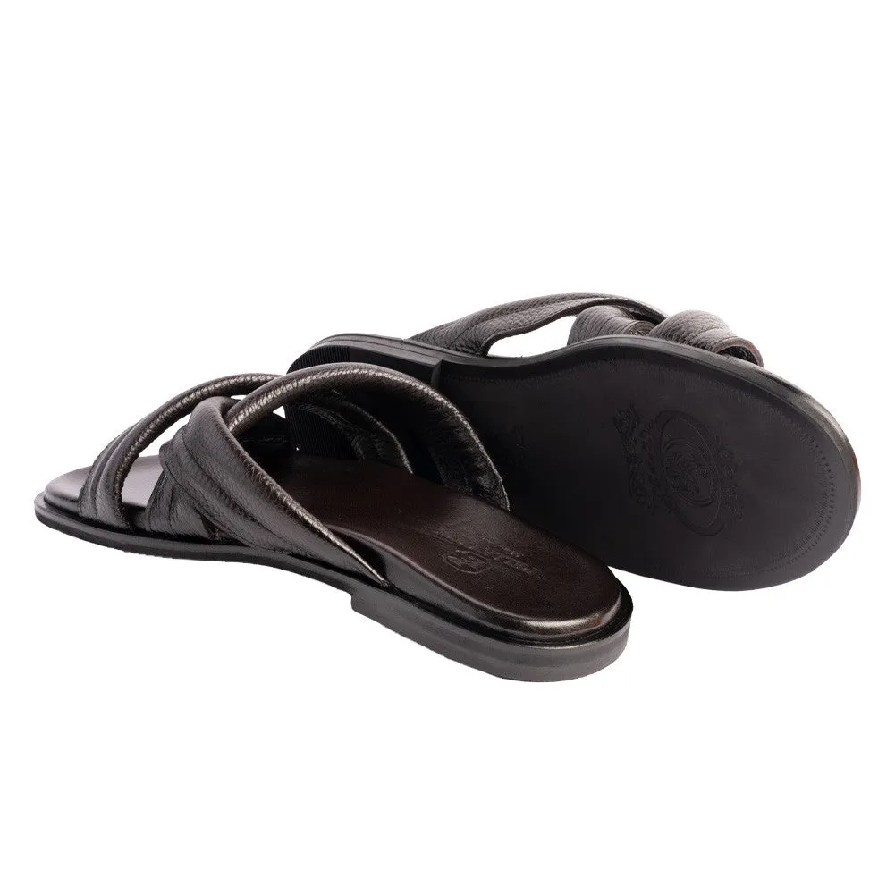 Pelle Line -Balaer Open toe sandal - Brown