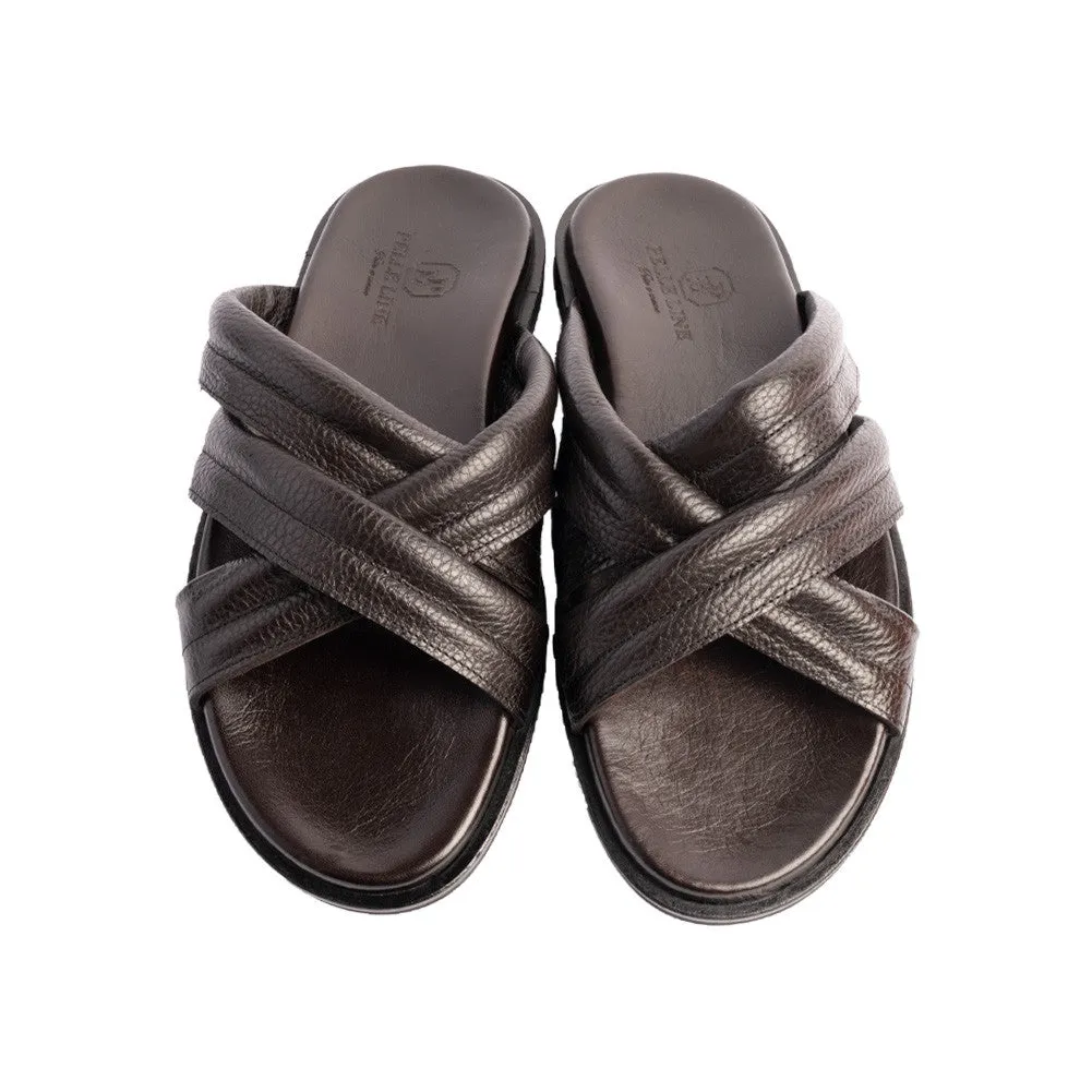 Pelle Line -Balaer Open toe sandal - Brown