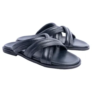 Pelle Line -Balaer Open toe sandal - Navy