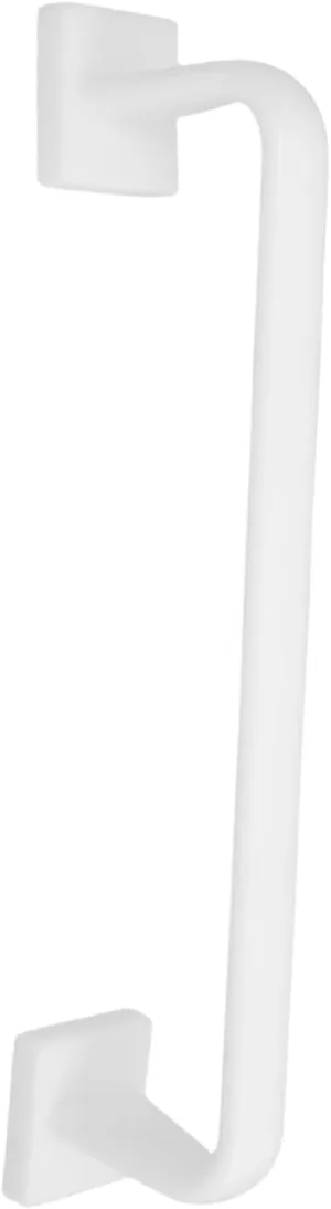 Plastic Towel Rack Adhesive Towel Holder No Drill Wall Mount for Kitchen Bathroom White