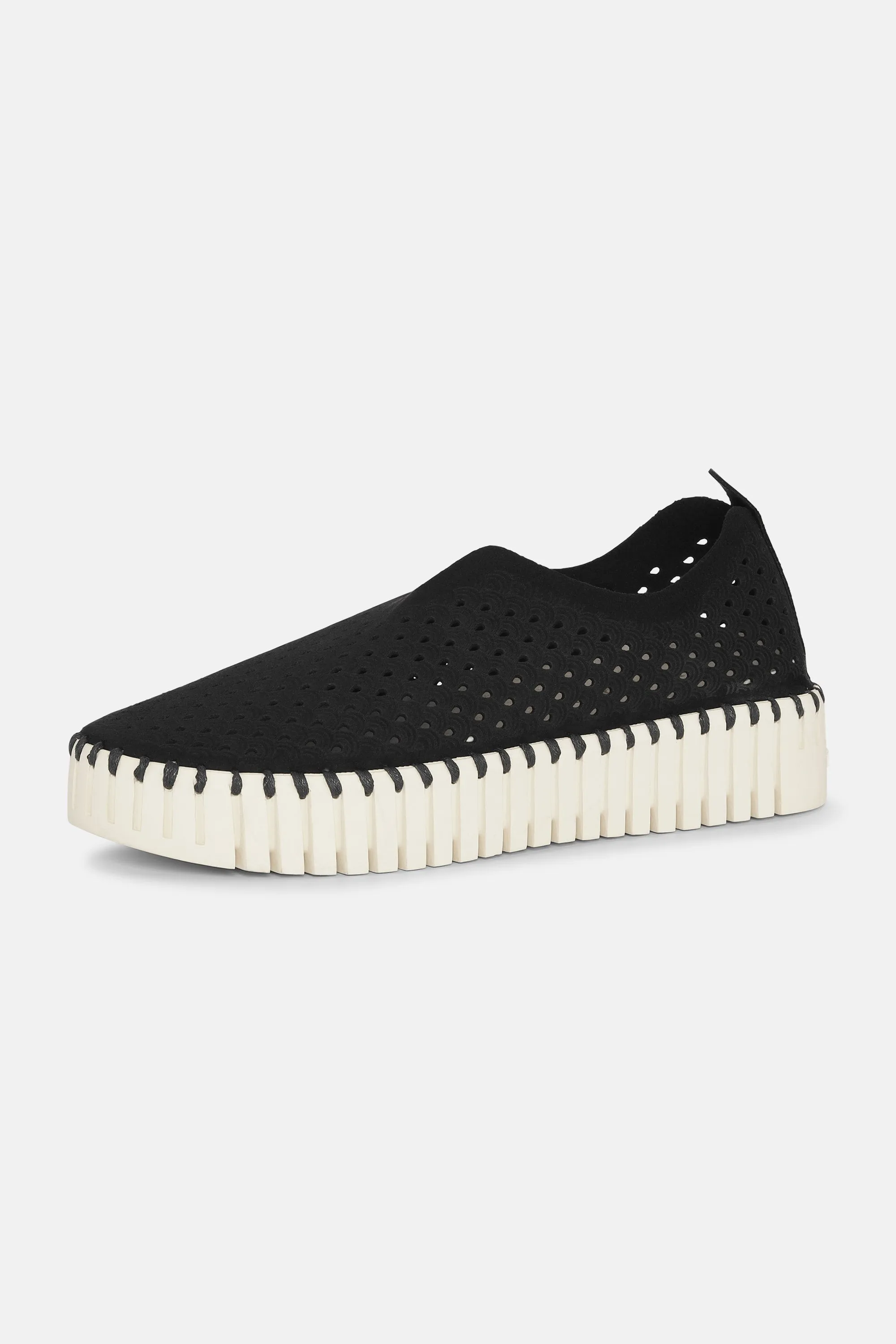 Platform Tulip Slipper - Black