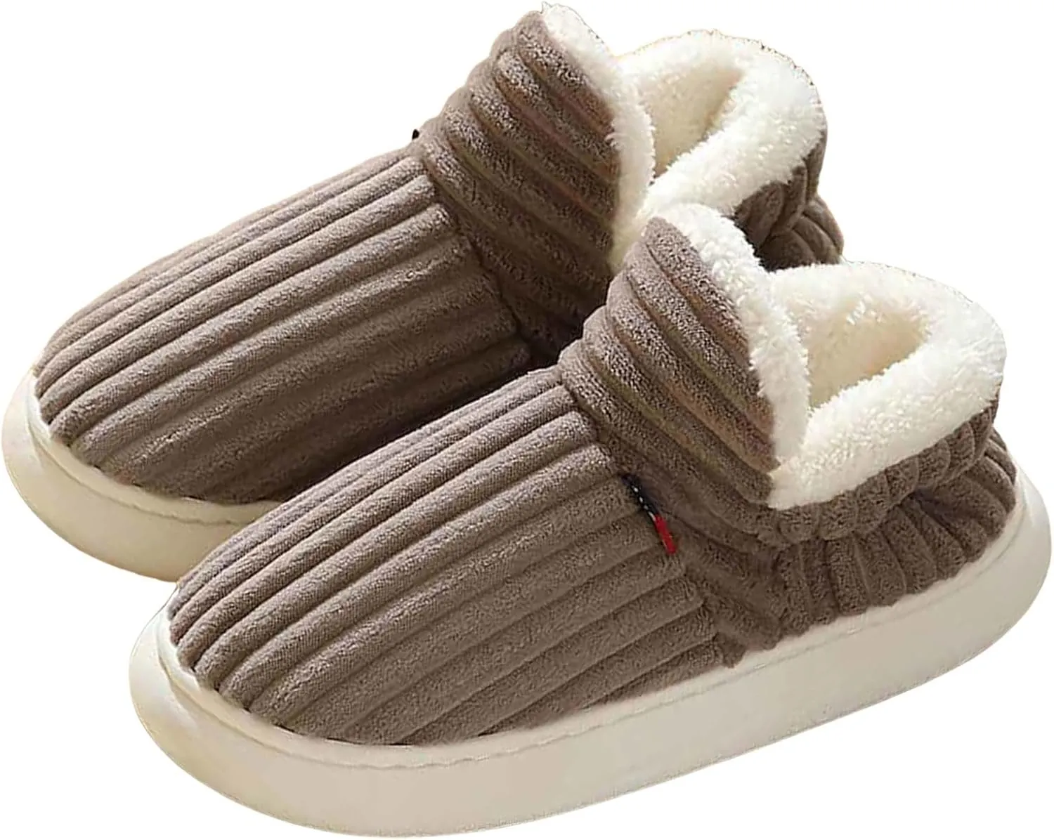 Pluffi Slipper Booties Women Pluffi Cozy Stylish Slipper Winter Fuzzy Warm Thick-Soled Plush House Slides Men Women