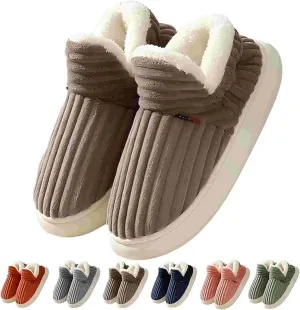 Pluffi Slipper Booties Women Pluffi Cozy Stylish Slipper Winter Fuzzy Warm Thick-Soled Plush House Slides Men Women
