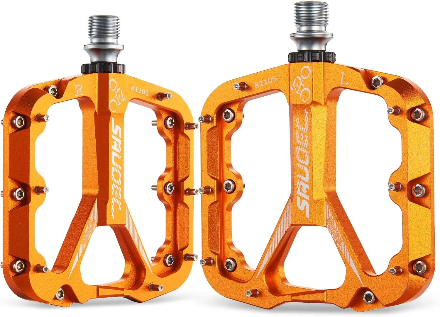 Premium Bike Pedals, Lightweight Bicycle Pedals for BMX/MTB -Universal Aluminum Wide Paltform and Lightweight