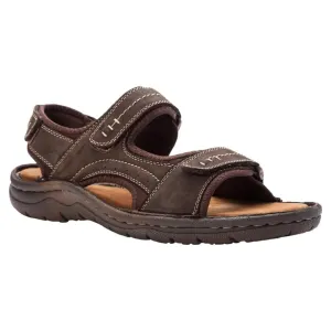 Propet Jordy Coffee Leather Sandal (Men's)