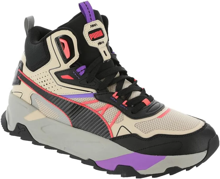PUMA Trinity Mid Hybrid Mens Sneaker 9 DM US GranolaBlackCoral Beige, Grey