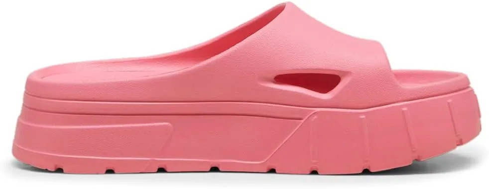 PUMA Womens Mayze Stack Injex Platform Slide Casual Sandals Casual - Pink - Size 8 M