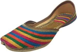 Punjabi Multicoloured Jutti Khussa Shoes Wedding Shoes Ethnic Wedding Shoes Mojari