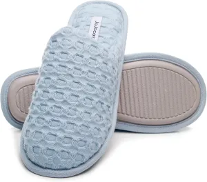 Pure Cotton Simple Women’s Closed-toe Comfortable Scuff Slippers