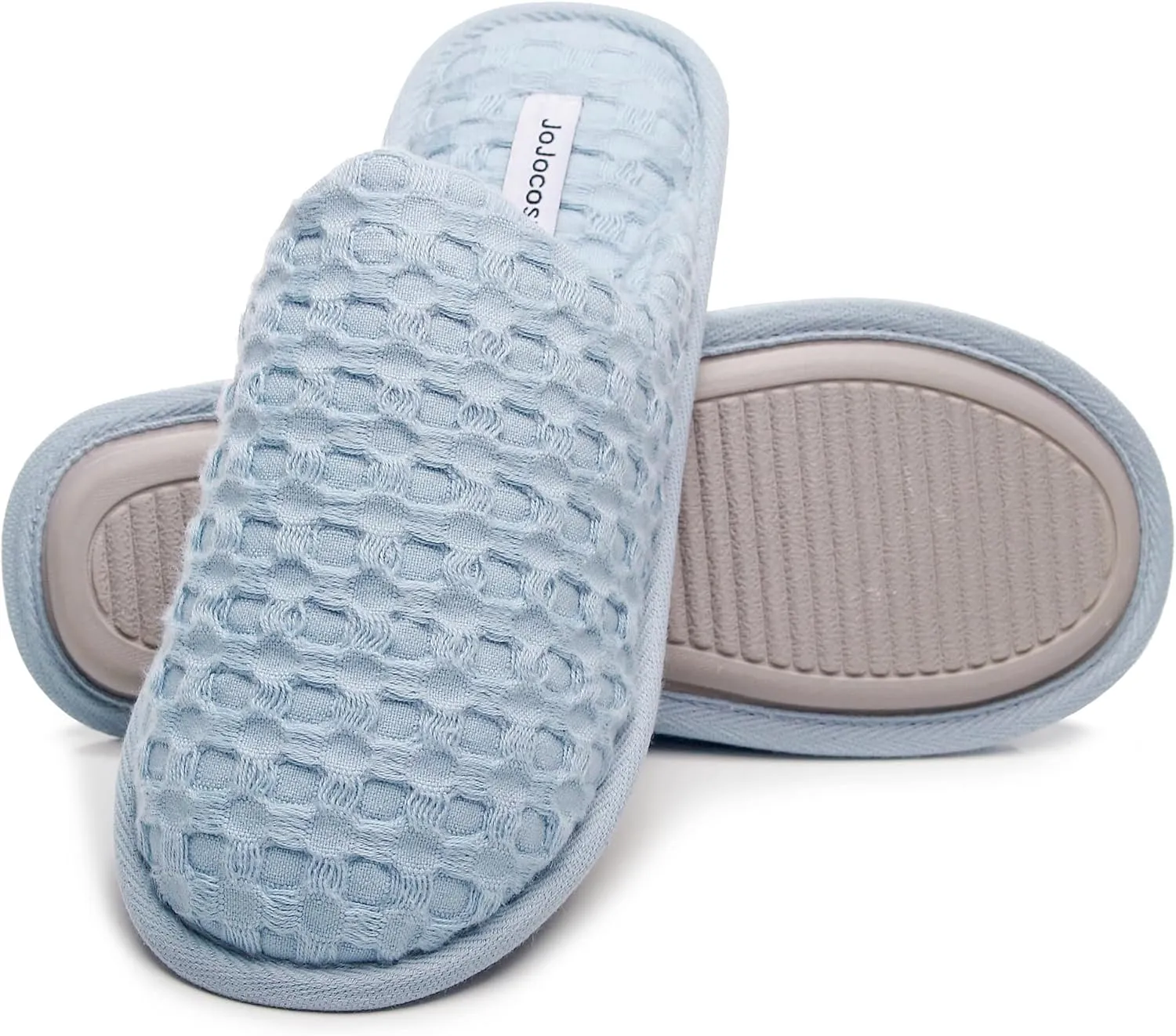 Pure Cotton Simple Women’s Closed-toe Comfortable Scuff Slippers