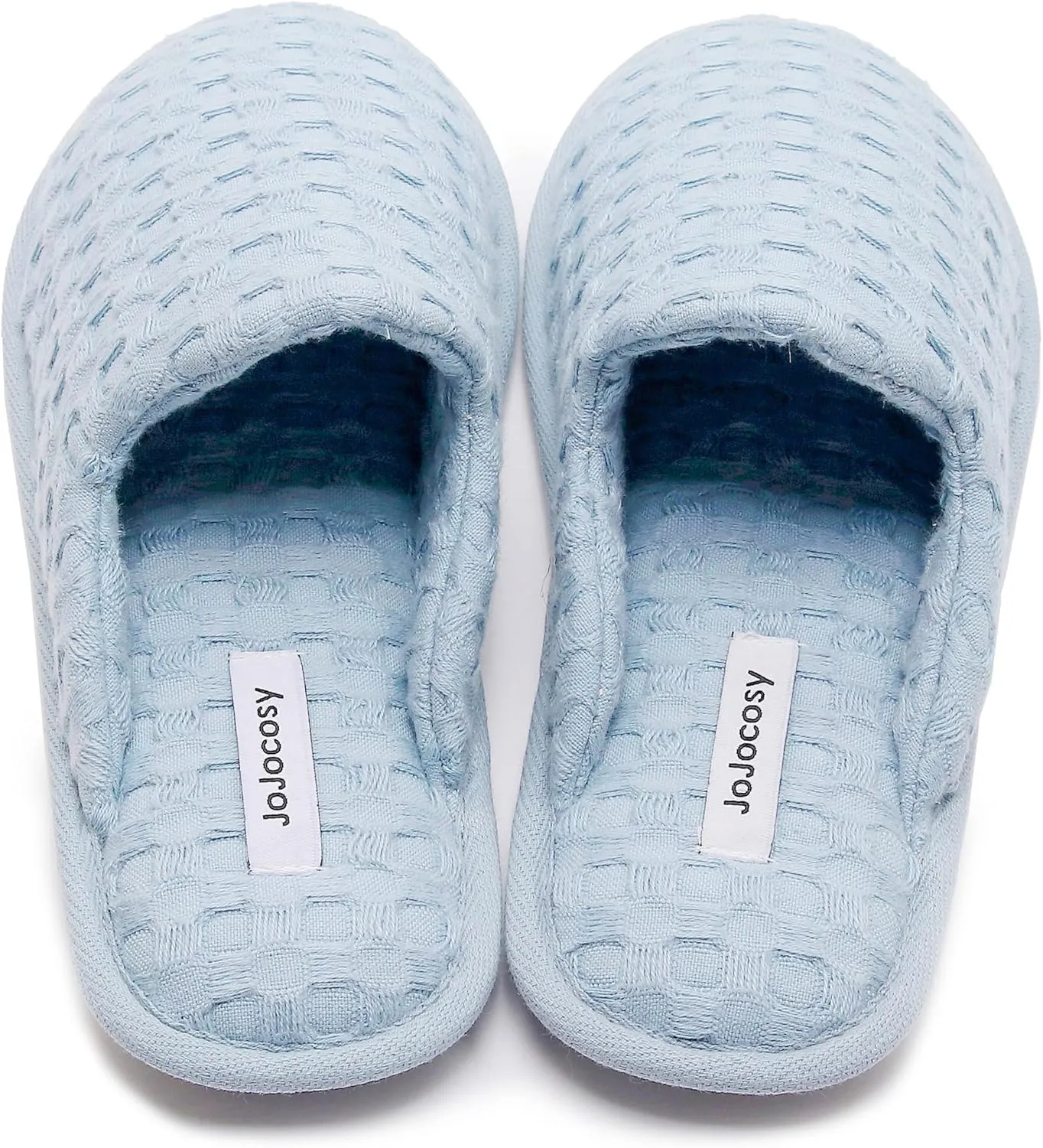 Pure Cotton Simple Women’s Closed-toe Comfortable Scuff Slippers