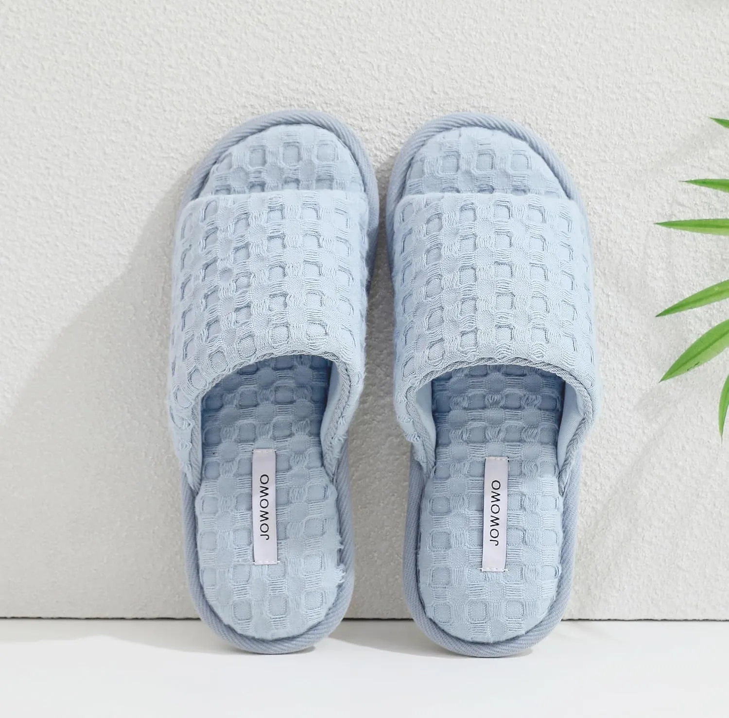 Pure Cotton Women’s Soft and Light Air-feeling Open-toe Indoor Slippers