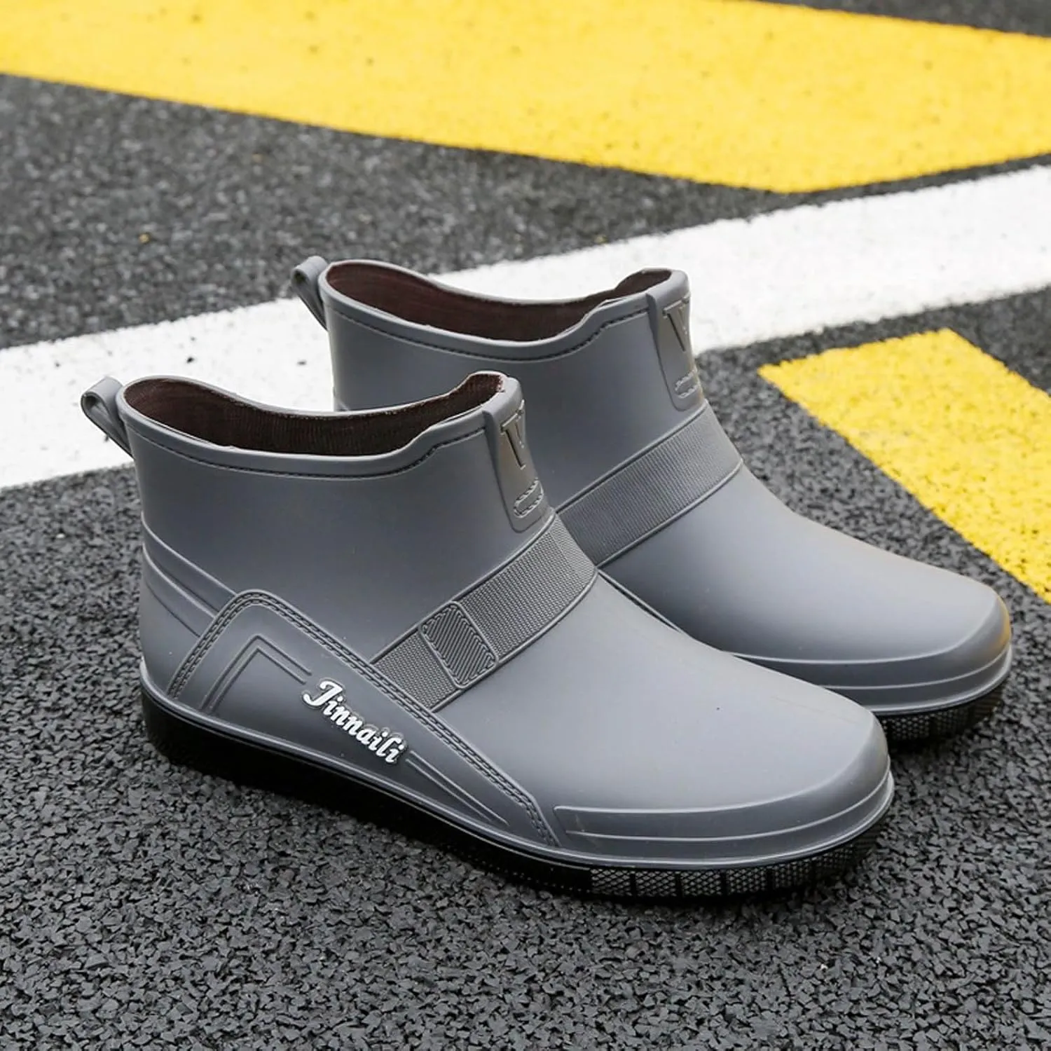 PVC Water Shoes Men's Dining Car Washing Low Top Slip Work Shoes Kitchen Shoes Work Boots Women Men Shoes Men Shoes