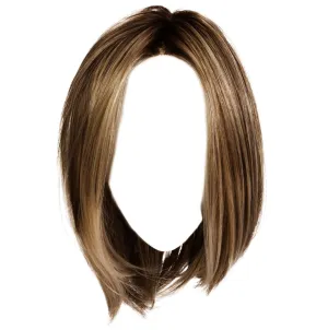 Raquel Welch Cruise Control Mid-Length Pageboy Bob Hand-Tied Wig by Hairuwear, Average Cap - RL11/25 Golden Walnut