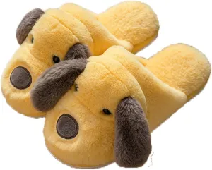 Really Cute Unisex Adult Hard Soled Stuffed Animal Home Slippers Soft Plush Cartoon Animal Slippers Sharp Warm and Toasty Slippers