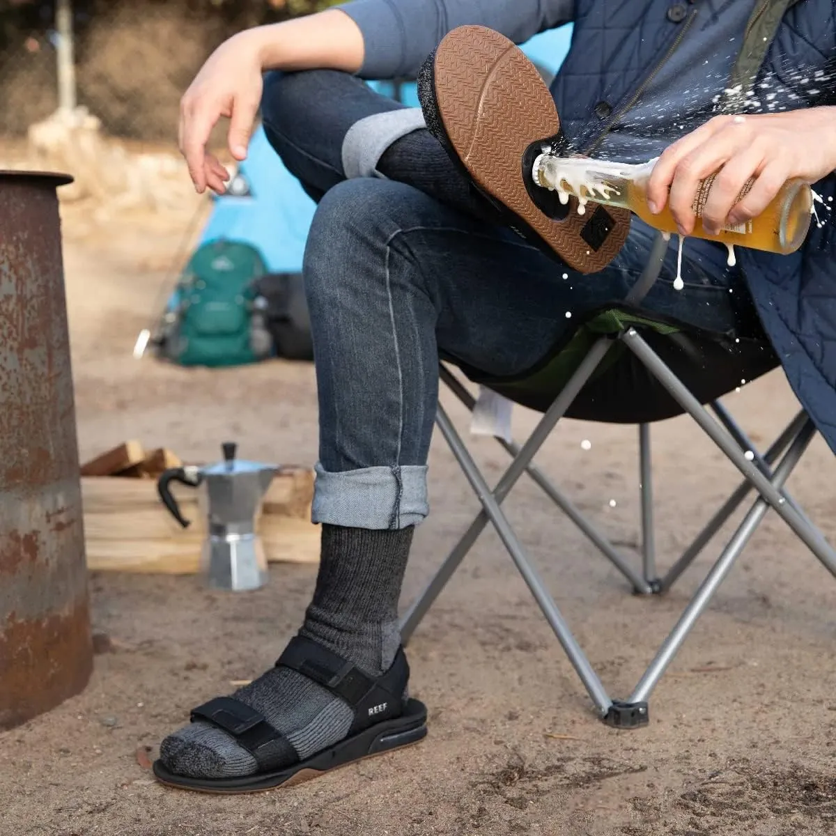 Reef Men's Fanning Baja Bottle Opener Sandal
