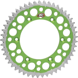 Renthal 1120-520-50GPGN Twinring Green 50 Tooth Grooved Rear Sprocket