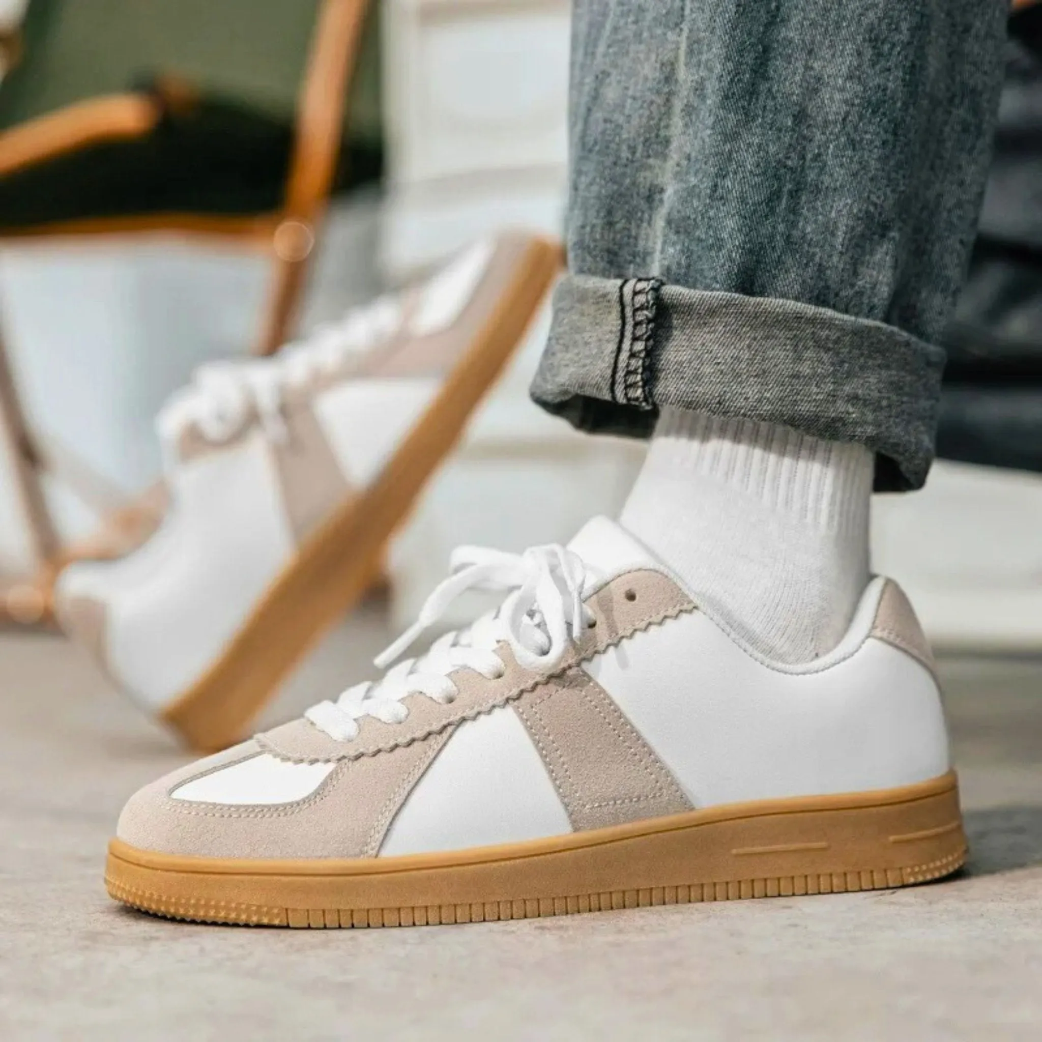 Retro Leather Sneaker