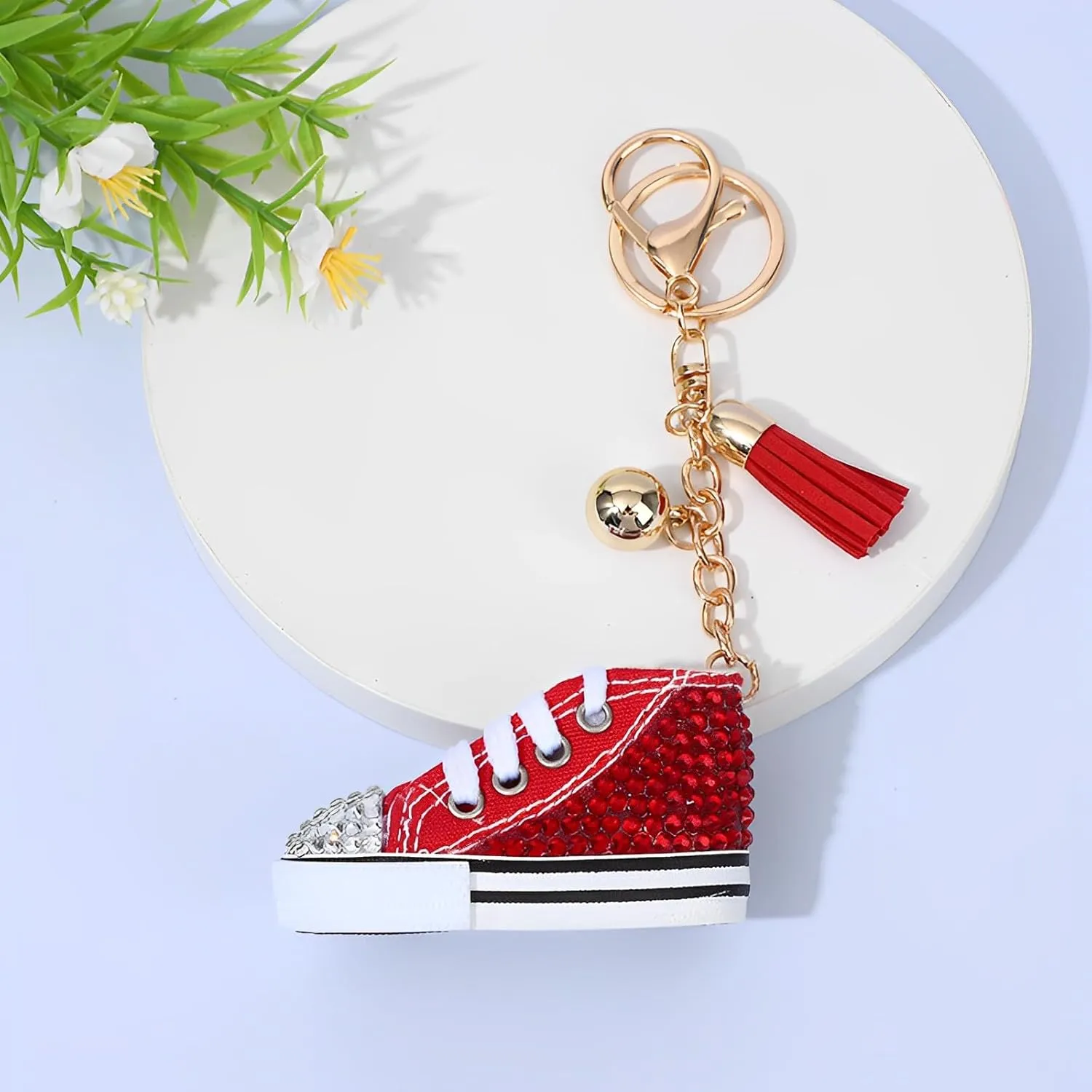 Rhinestone Keychain, Sneaker Bag Keychain Bag Pendant Handbag Keychains Accessories Keyring Key Backpack Car Charms