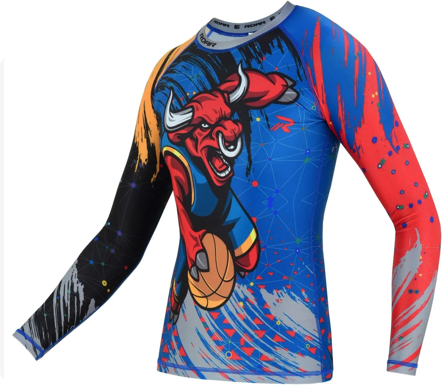 Roar BJJ Kid's MMA Rash Guard Training No-Gi and Gi Jiu Jitsu Rashguard MMA Grappling Compression Shirts Wrestling