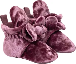Robeez Baby Girls and Boys Crib Fleece Sherpa Snap Booties with Slip-Resistant Soles for Infant and Toddler, 0-18 Months