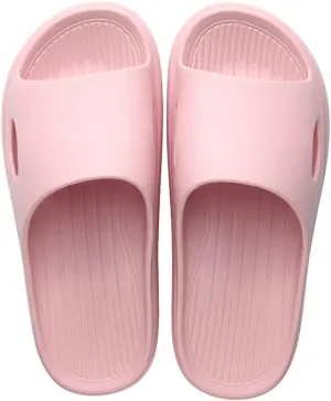 Rojeam Women & Men Shower Slippers Open Toe House Slides Bathroom Sandals