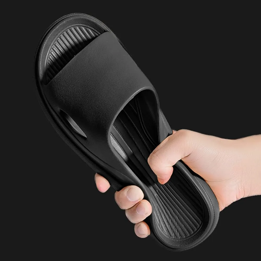 Rojeam Women & Men Shower Slippers Open Toe House Slides Bathroom Sandals