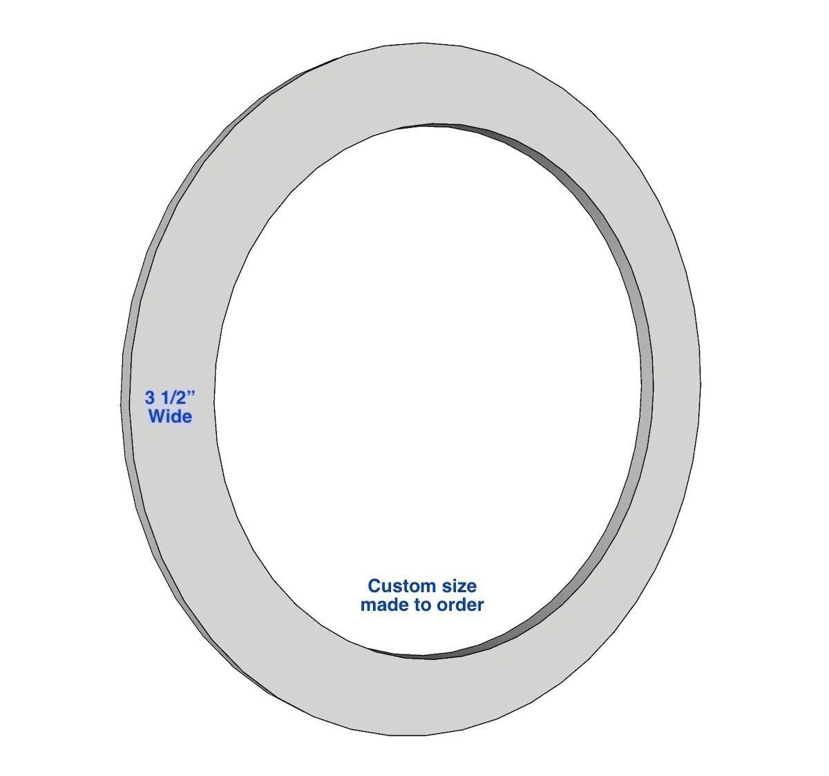 Round Window Surround, Flat MDF