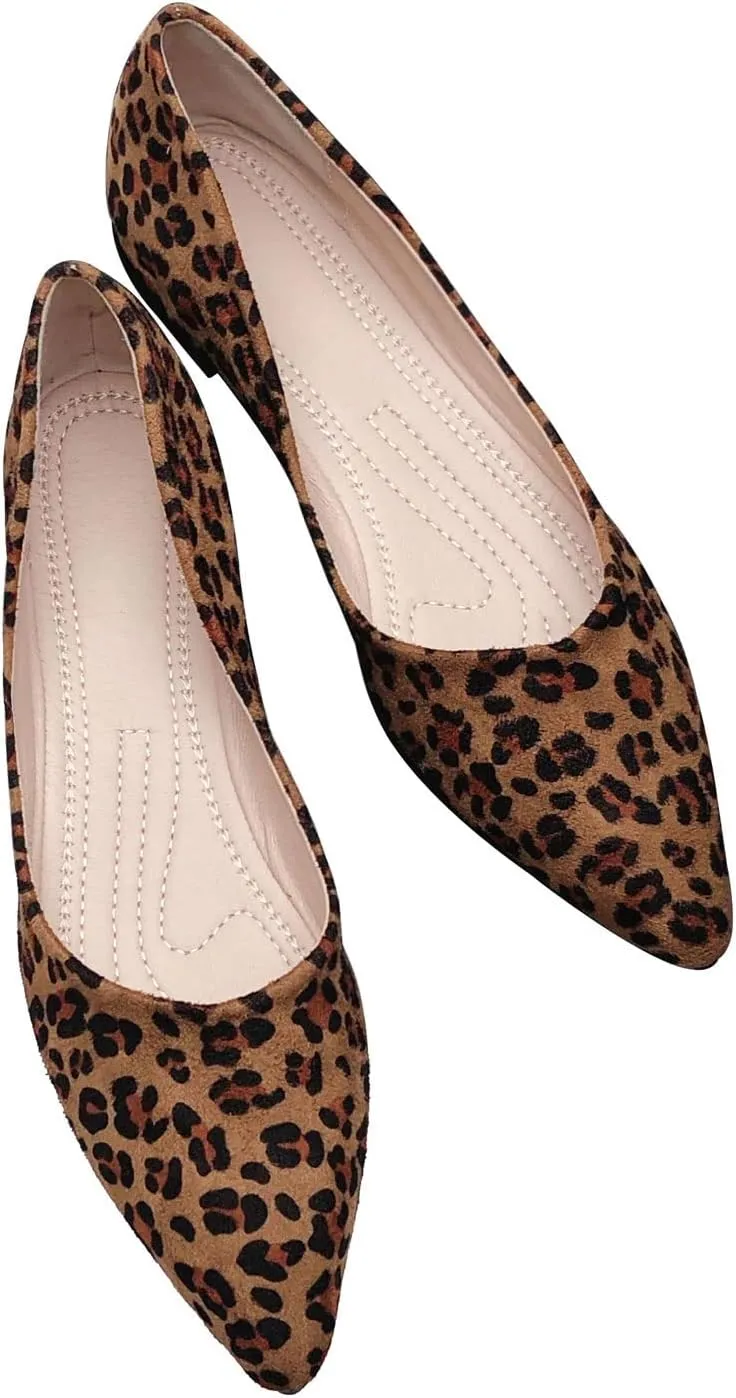 SAILING LU Knotted Ballet Flats for Women Comfortable Women's Flat Shoes Pointed Toe Slip on Loafers Shoes Women Dressy
