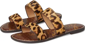 Sam Edelman Women's Gala Flat Sandal, Cyprus Tan Multi, 6.5 Wide